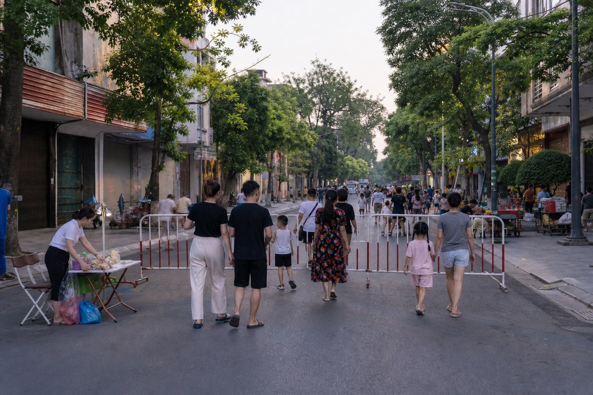하이퐁 도심 보행자거리, 8월 28일부터 금·토 열려요