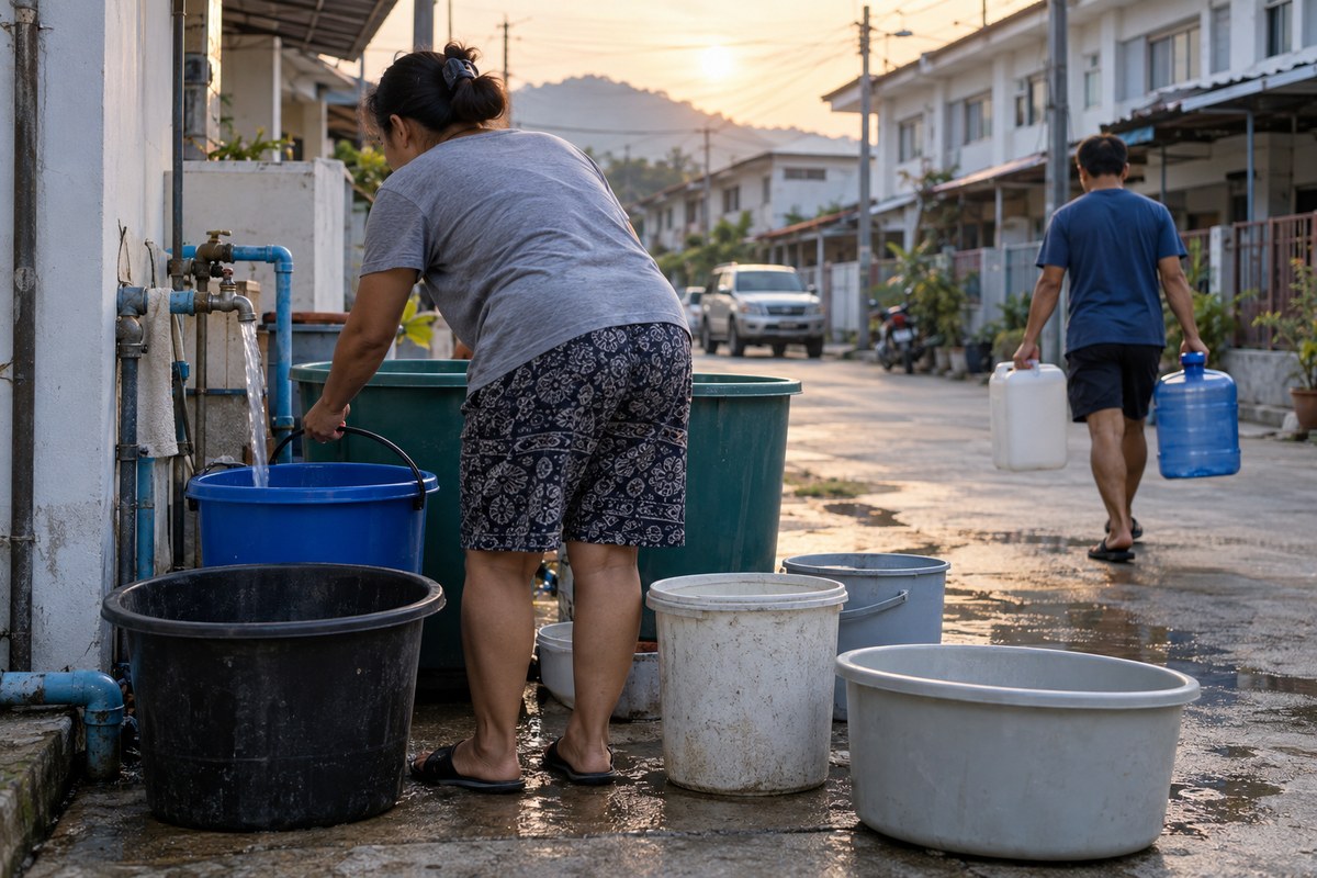 시라차 11월 2일 오전 6시부터 48시간 단수해요