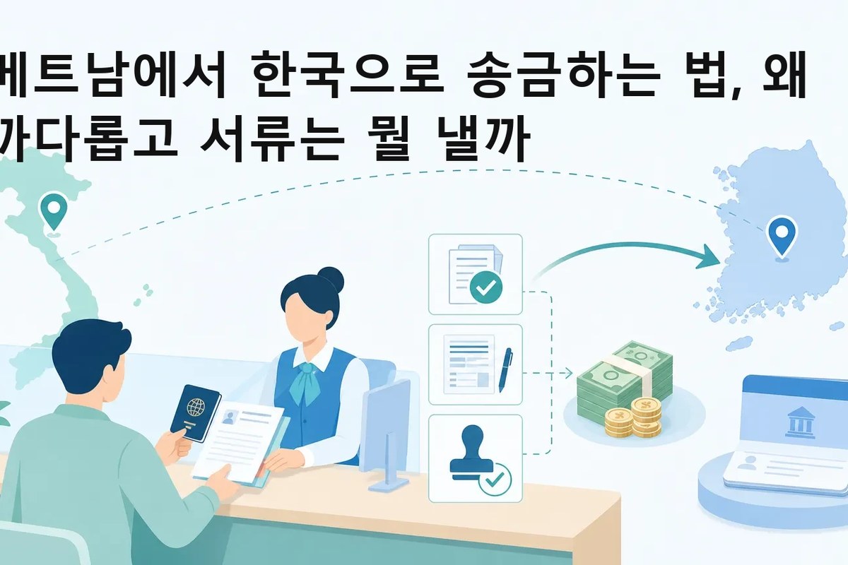 베트남서 한국 송금, 목적·급여 증빙부터 챙겨요