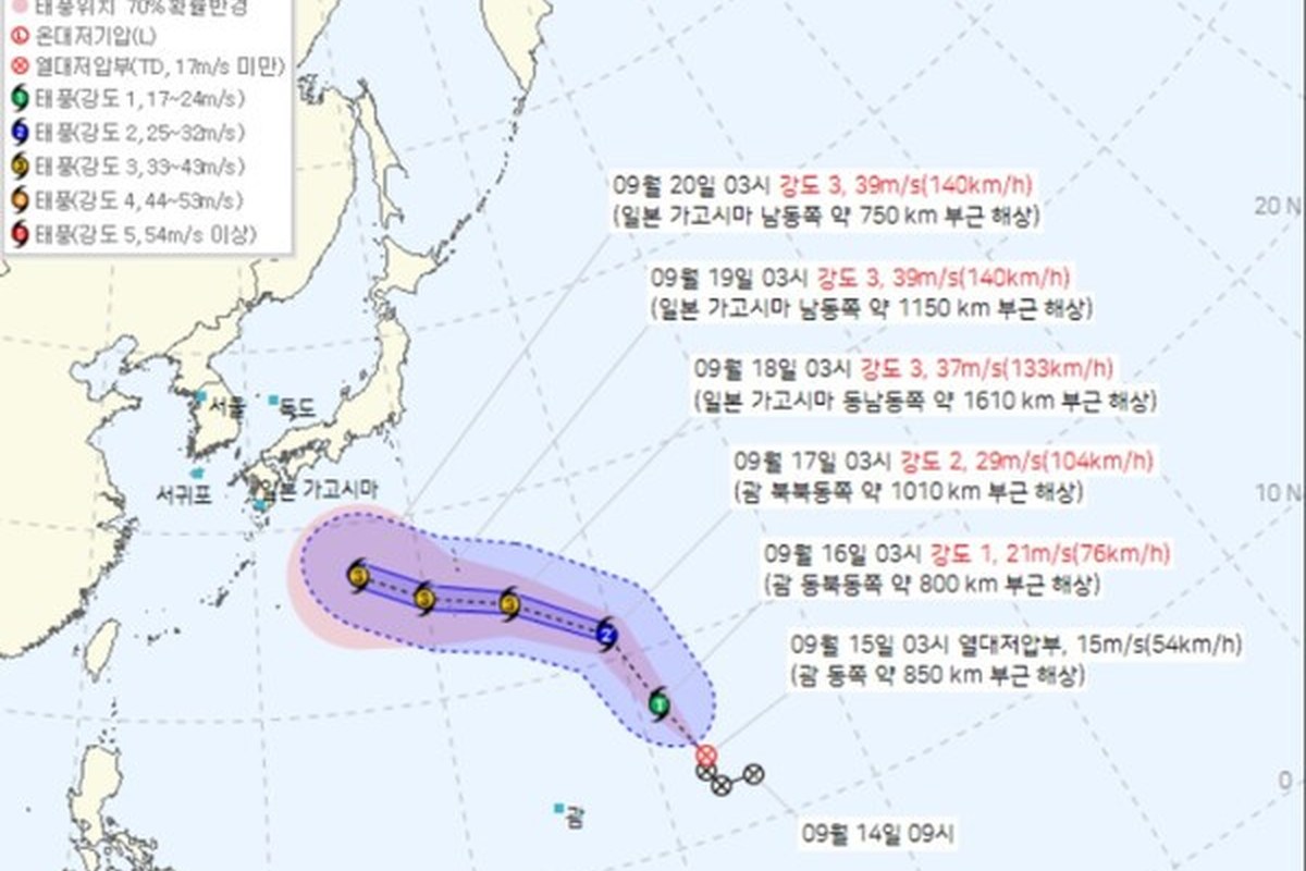 괌 90W 직접 영향 가능성 낮아요, 주말까지 비는 이어져요